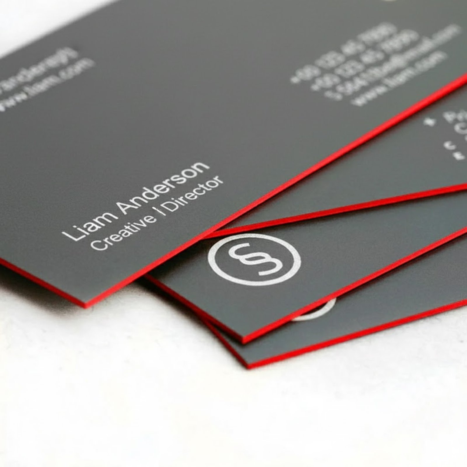 Custom Edge Colored Business Cards Printing Abu Dhabi Dubai View 2